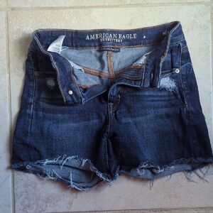American Eagle Outfitters Dark Blue Jean Shorts